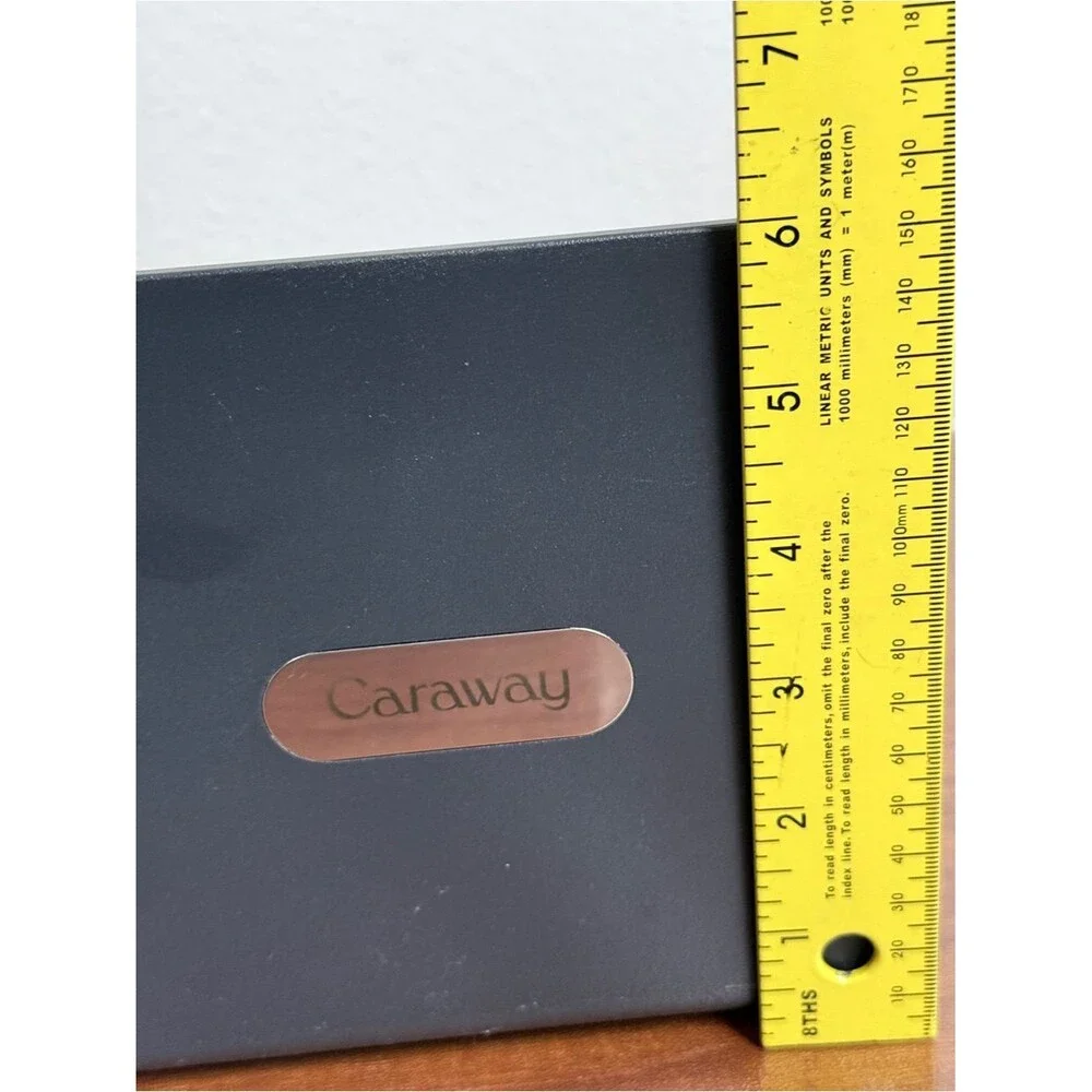 Caraway Black Pot Pan and Lid Magnetic Organizer Rack